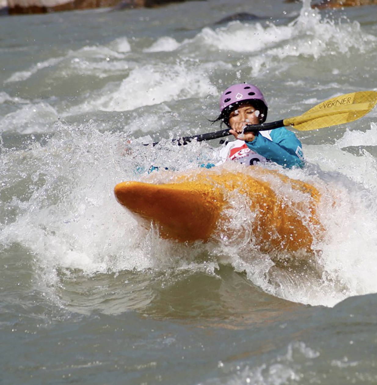 Annu in action on the river