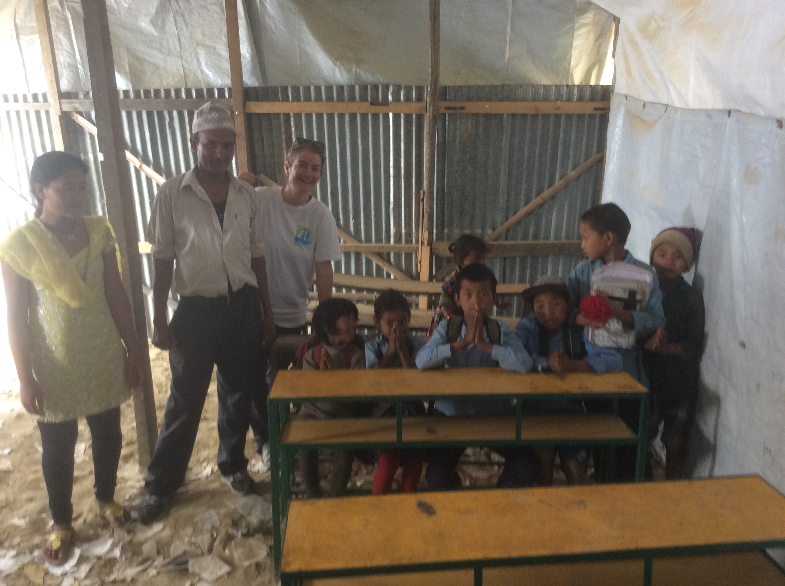 Sundara Devi classroom after the earthquake and before the rebuild